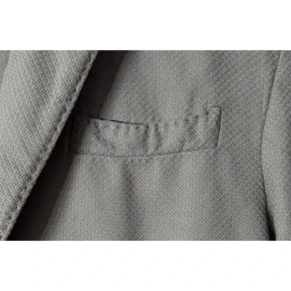 NWT San Remo Mens Long Sleeve Comfort Cotton Casual Gray Jacket Blazer‎ Size 50